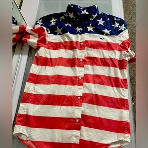 Women’s Vineyard Vines American Flag Shirt XS